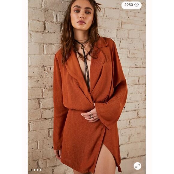 Free People - Simone Dress in Cinnabar color - Picture 1 of 9